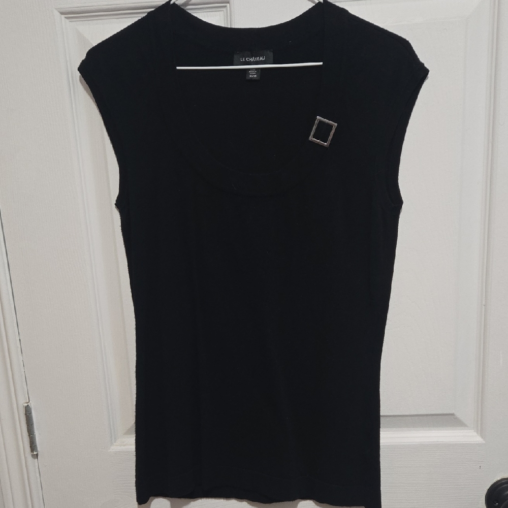 Le Chateau Black Knit Vest